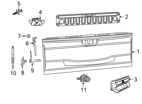 2022 Ram 1500 Parking Aid Diagram 7