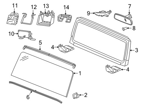 2022 Jeep Gladiator WINDSHIELD TO COWL Diagram for 68447905AD