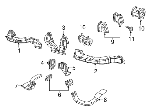 2021 Ram ProMaster City Ducts Diagram