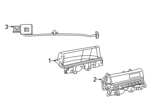 2022 Ram 1500 Glove Box-Instrument Panel Diagram for 7CP153X7AB