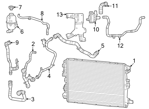 2023 Jeep Compass HOSE-RADIATOR INLET Diagram for 68444063AA