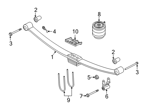 2023 Ram 3500 Rear Suspension Diagram 1