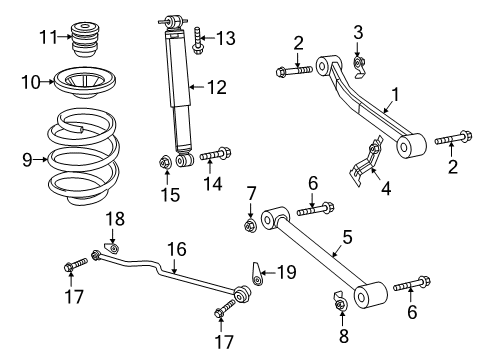 2023 Jeep Wrangler SUSPENSION Diagram for 68382606AC