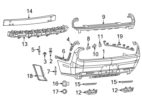 2022 Dodge Challenger EXHAUST T-TAILPIPE Diagram for 68521586AA