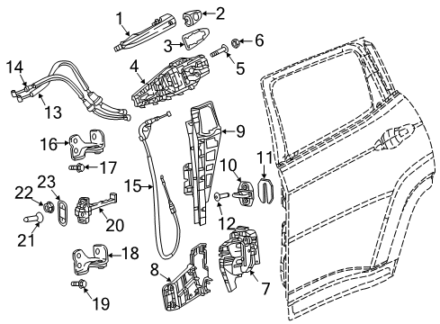 2023 Jeep Compass Rear Door Diagram 2