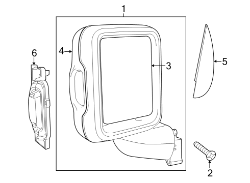 2022 Jeep Wrangler Mirrors Diagram 5