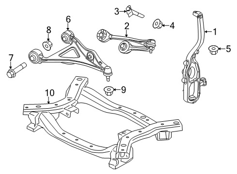 2023 Dodge Charger Front Suspension Components Diagram 1