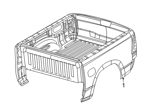 2022 Ram 1500 Box Assembly Diagram 2