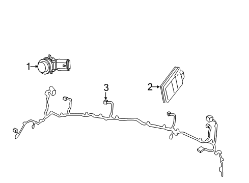 2022 Chrysler Pacifica Electrical Components - Rear Bumper Diagram 2