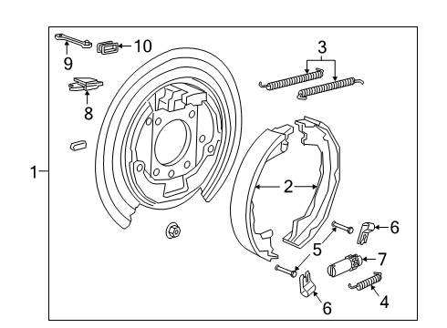 2022 Jeep Gladiator PARKING BRAKE Diagram for 68338357AG