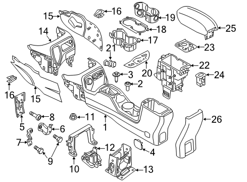 2021 Jeep Renegade Console Diagram