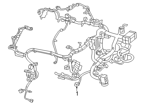 2022 Jeep Cherokee Wiring-Engine Diagram for 68461209AB