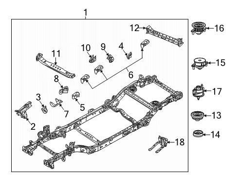 2022 Jeep Wrangler Lower Control Arm Diagram for 68548787AA