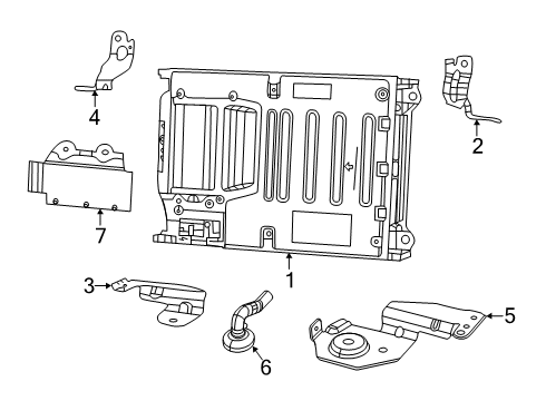 2019 Ram 1500 POWER PACK UNIT Diagram for 68372205AP