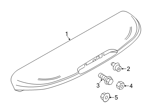 2022 Jeep Renegade Rear Spoiler Diagram