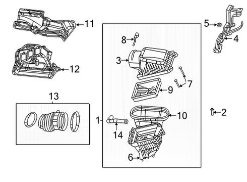 2023 Jeep Wrangler MAKE UP AIR Diagram for 53011516AA