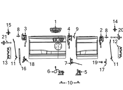 2022 Ram 1500 Tail Gate Diagram 2