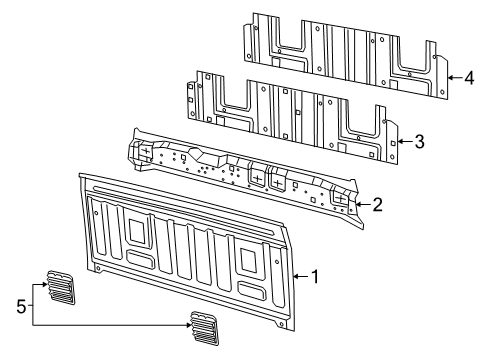 2023 Ram 2500 Back Panel Diagram 2