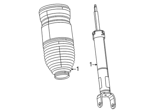 2024 Jeep Grand Wagoneer L Struts & Components - Front Diagram 1