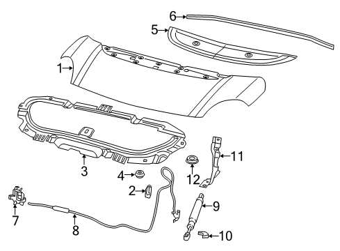 Stud Diagram for 68201161AA