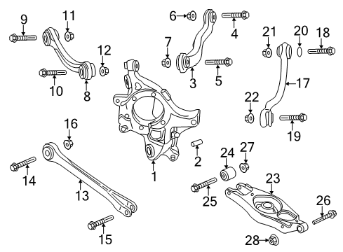 2023 Dodge Charger Rear Suspension Diagram