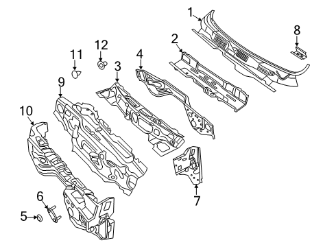 2021 Ram 2500 Cab Cowl Diagram 2