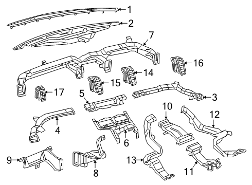 2023 Ram 3500 Ducts Diagram