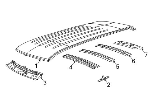 2023 Jeep Compass Roof & Components Diagram