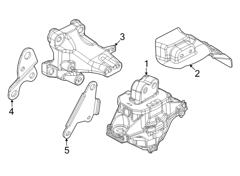 2023 Jeep Grand Cherokee Bracket-Engine Mount Diagram for 68375844AA