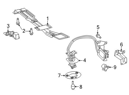 2022 Ram ProMaster 1500 Spare Tire Carrier Diagram 1