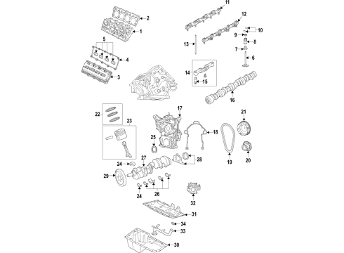 2023 Ram 2500 Engine Parts, Mounts, Cylinder Head & Valves, Camshaft & Timing, Oil Cooler, Oil Pan, Oil Pump, Crankshaft & Bearings, Pistons, Rings & Bearings, Variable Valve Timing Diagram 3