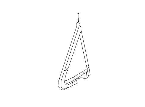 2021 Chrysler Voyager Glass & Hardware - Pillars Diagram