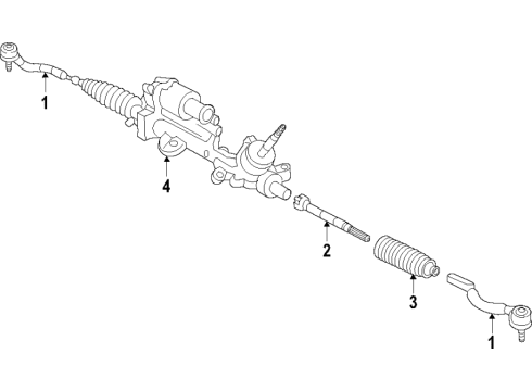 2021 Chrysler Voyager Steering Column & Wheel, Steering Gear & Linkage, Shroud, Switches & Levers Diagram 2