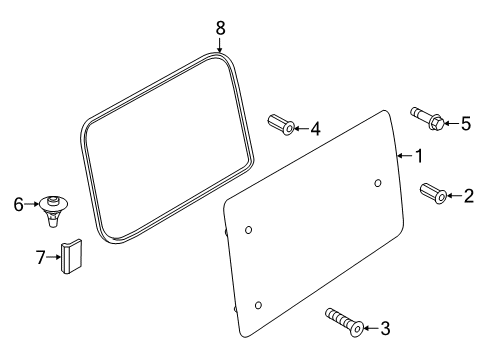 2021 Ram ProMaster City Front Door Glass & Hardware Diagram 4