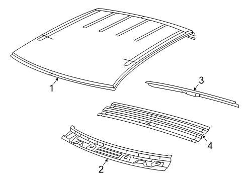 2022 Ram 1500 Classic Roof & Components Diagram 2