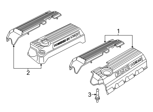 2023 Dodge Charger Engine Appearance Cover Diagram 4