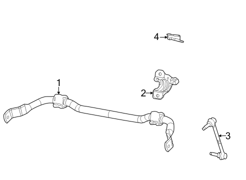 2024 Jeep Grand Cherokee L Stabilizer Bar & Components - Front Diagram 2