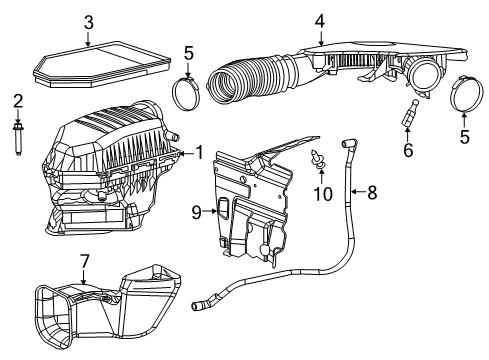 2023 Dodge Challenger Air Intake Diagram 4