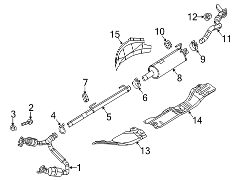 2022 Ram 1500 Classic Exhaust Components Diagram 3