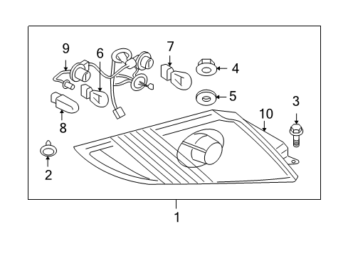 Seal-Stop Lamp Diagram for 8334A031