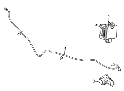 2022 Jeep Renegade Electrical Components - Front Bumper Diagram