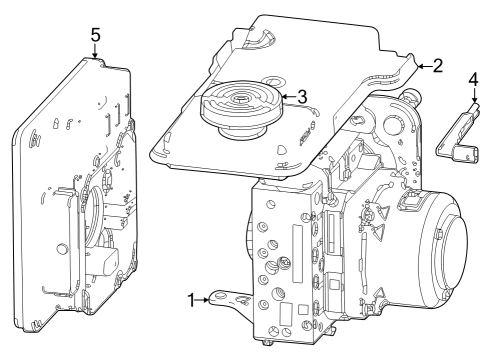 2023 Jeep Grand Cherokee BRAKE MASTER CYLINDER Diagram for 68544628AA