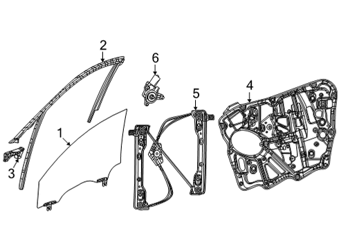 2021 Jeep Grand Cherokee L Front Door Diagram 1