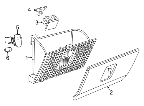 2021 Ram 1500 Classic Glove Box Diagram