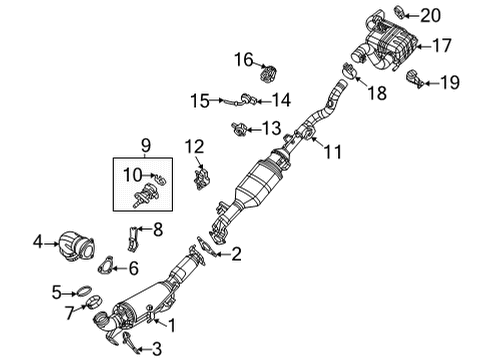 2022 Jeep Wrangler CONVERTER-CATALYTIC Diagram for 68508878AB