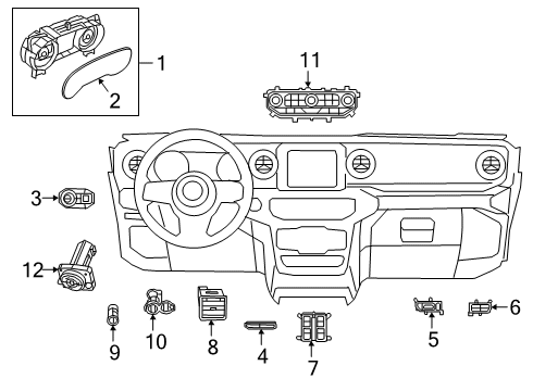 2022 Jeep Gladiator CONTROL Diagram for 7BU63DX9AB