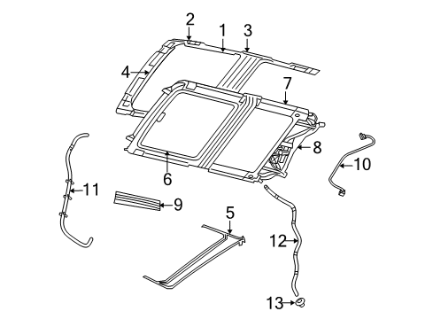 2023 Dodge Challenger Sunroof Diagram