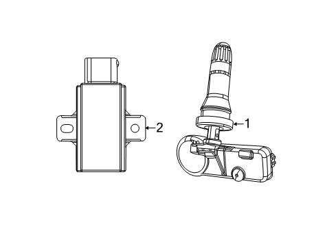 2022 Jeep Grand Cherokee WK Tire Pressure Monitoring Diagram