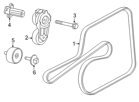 2023 Dodge Charger Belts & Pulleys Diagram 2