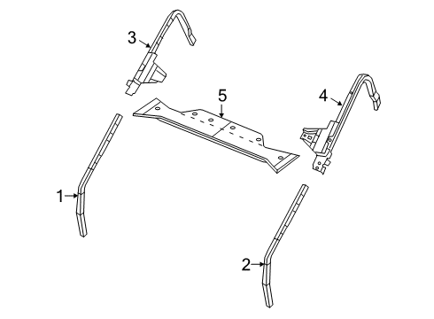 2022 Jeep Gladiator Roll Bar Diagram